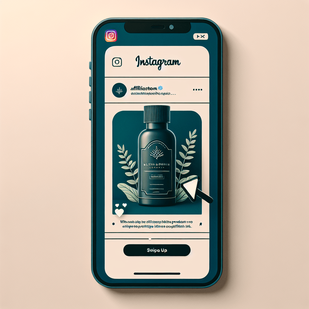 primer affiliate povezave v Instagram zgodbi