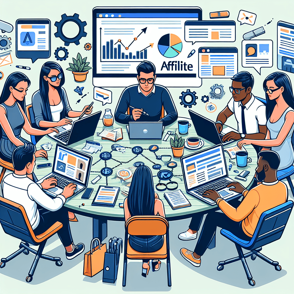 slika prikazuje proces ustvarjanja vsebine za affiliate marketing